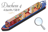 Duchess 4 berth barge holiday