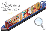 Lautrec 4 berth canalboat holiday