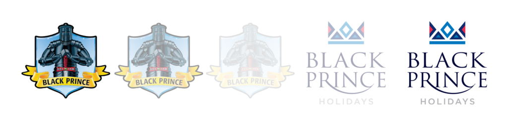 Black Prince logo transition