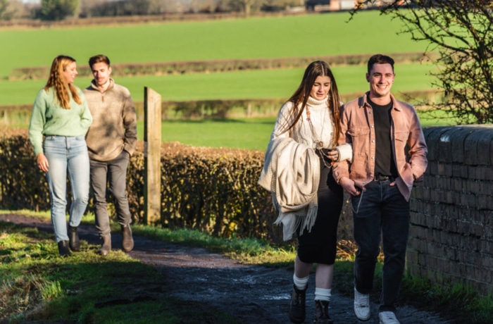 friends enjoying a walk